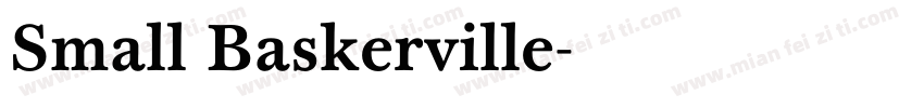 Small Baskerville字体转换